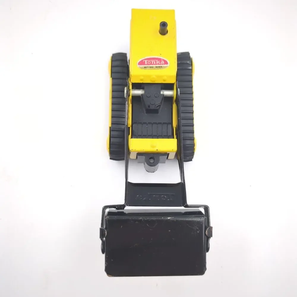 Vintage Tonka Dozer Loader Pressed Steel Yellow Black Construction Toy Tractor